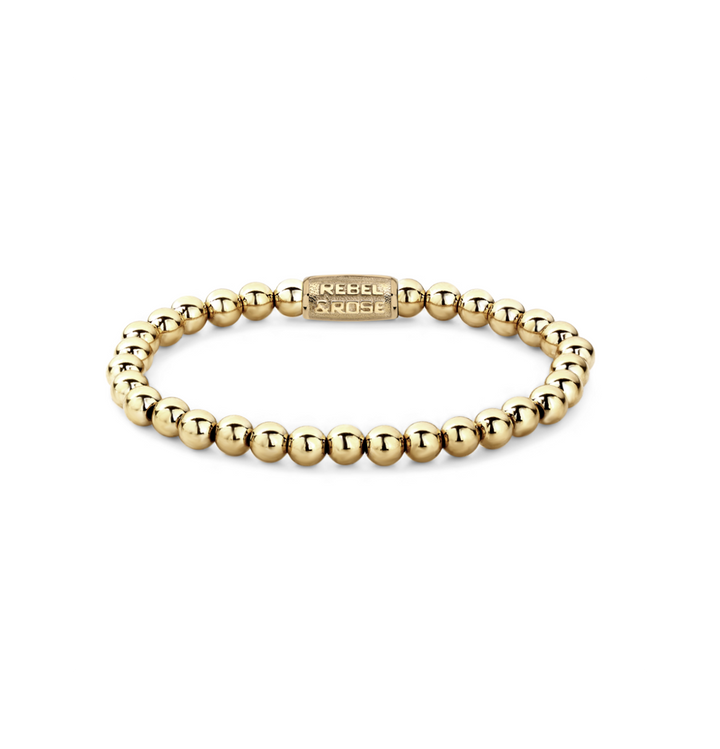 Rebel & Rose RR-60046-G-XS Yellow Gold Only - Damesarmband - Goud - Maat XS (± 15 cm) - 6 MM