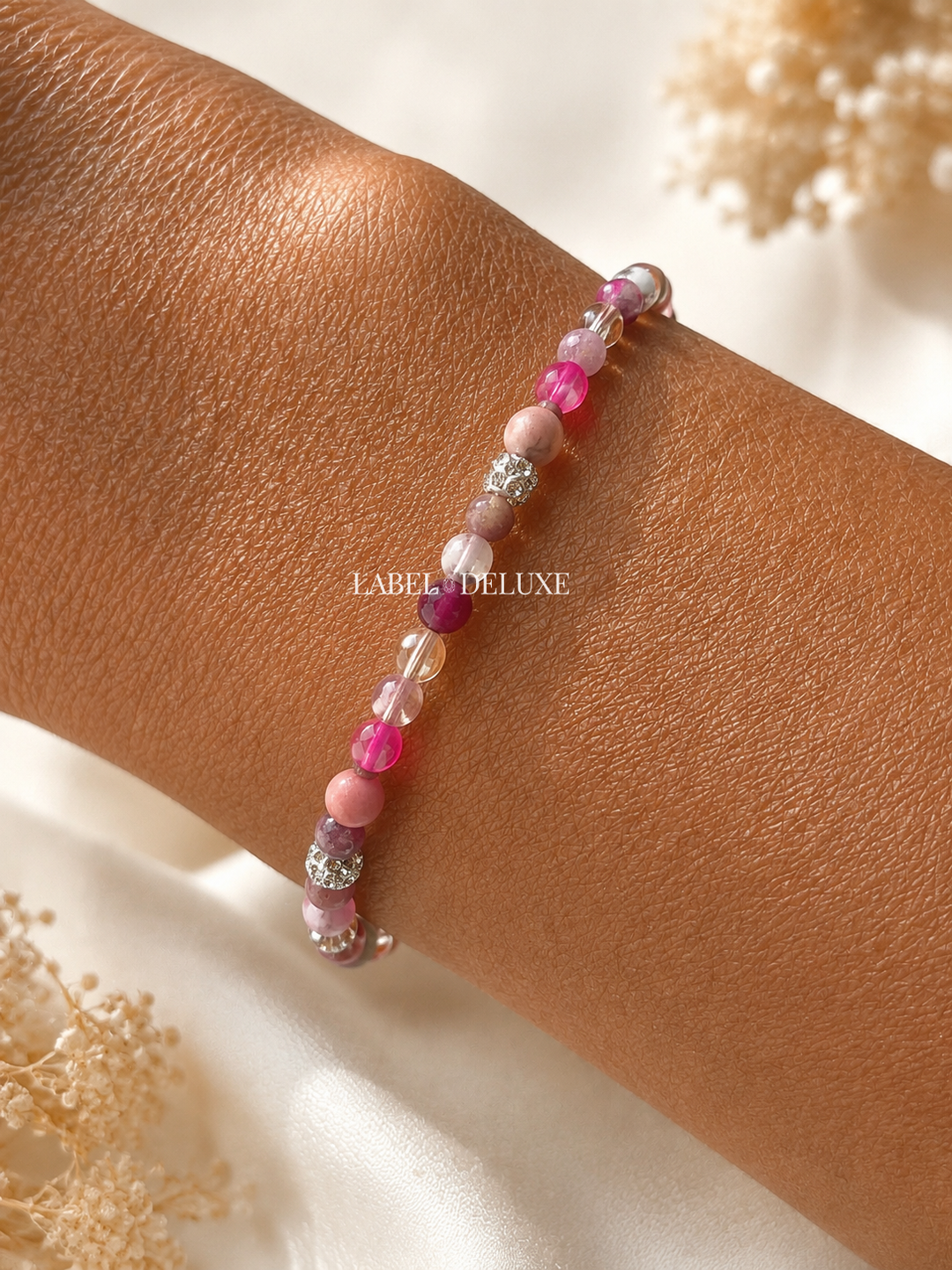 Karma JewelryBracelet 84564EL - Kralen Armband Dames - Spiral Lover Anna - Meerkleurig - 4 MM - 18 cm