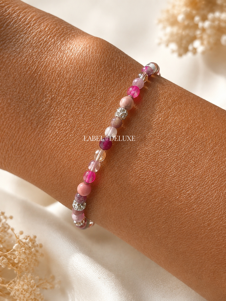 Karma JewelryBracelet 84564EL - Kralen Armband Dames - Spiral Lover Anna - Meerkleurig - 4 MM - 18 cm