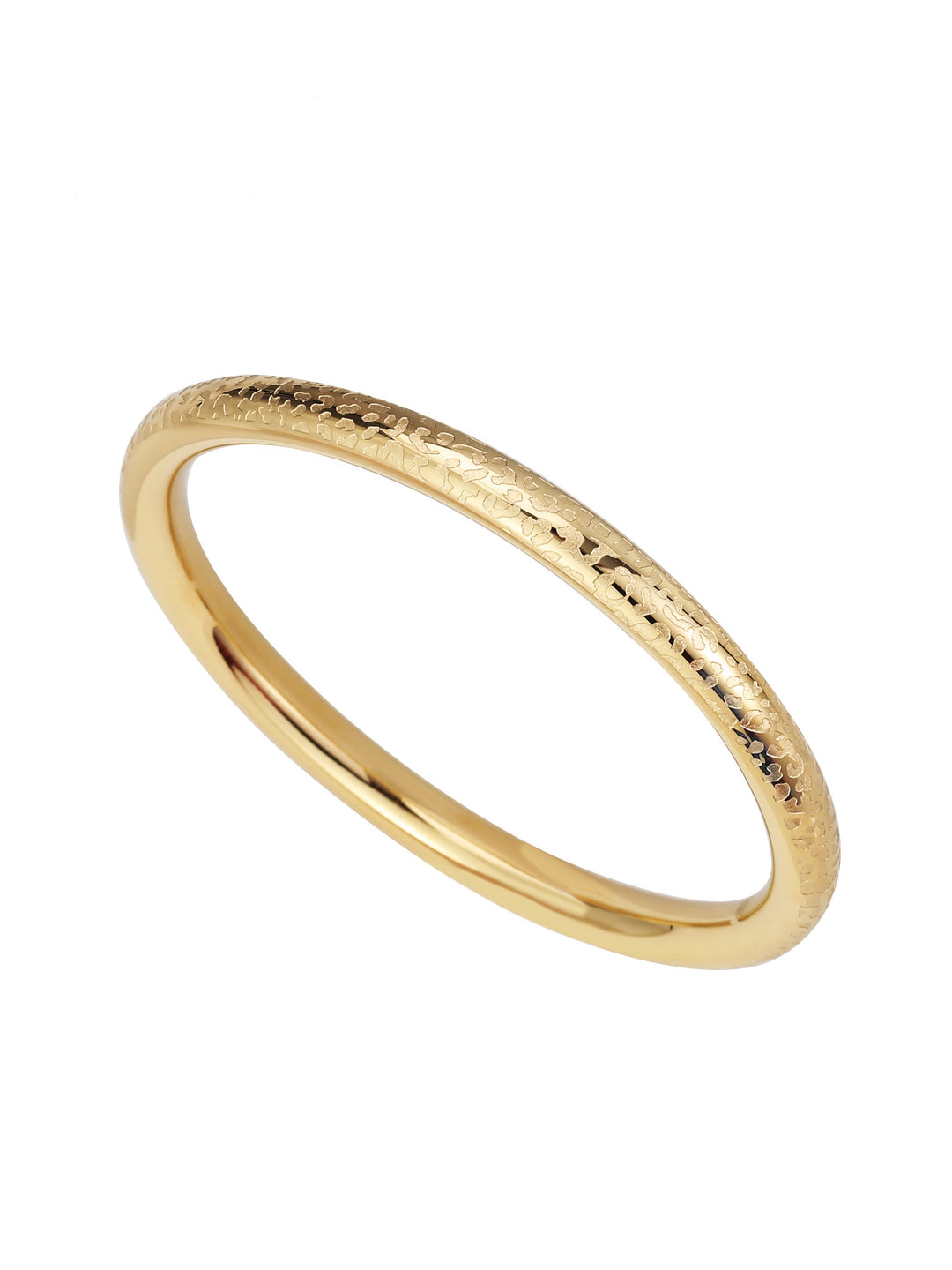 Rose & Camellia Armband 7501 - Bracelet Round Bangle Panther - Goud - 5 MM