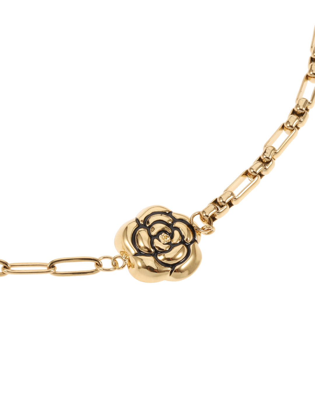 Rose & Camellia armband 7959 - Dames Armband - One Rose - Goud - 16 + 3 cm
