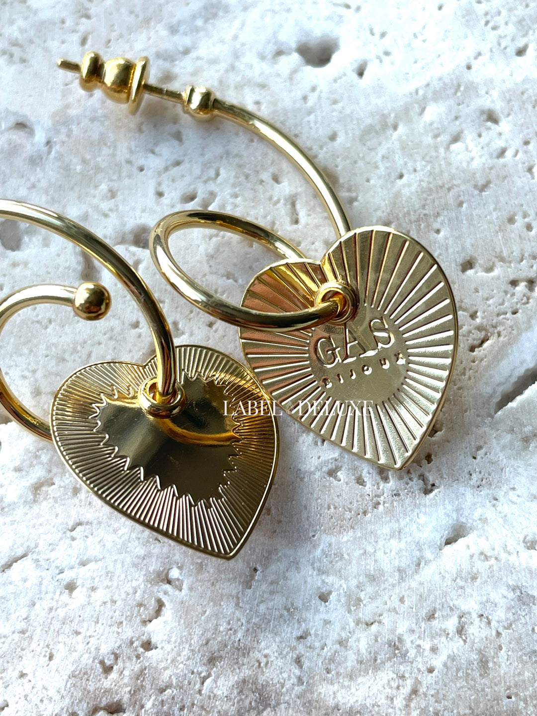 Gas Bijoux earrings 308156 - Dames Oorbellen - Céline Love Mini - Goud - 4 cm