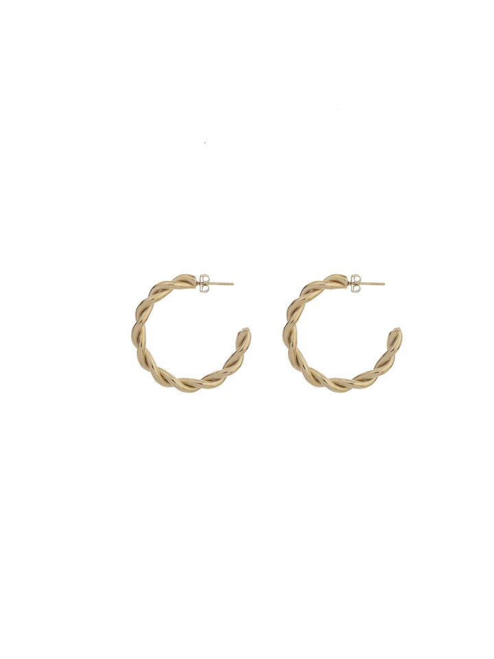 Rose & Camellia earrings 706954 - Dames Oorbellen - Twisted - Goud - 3.5 cm