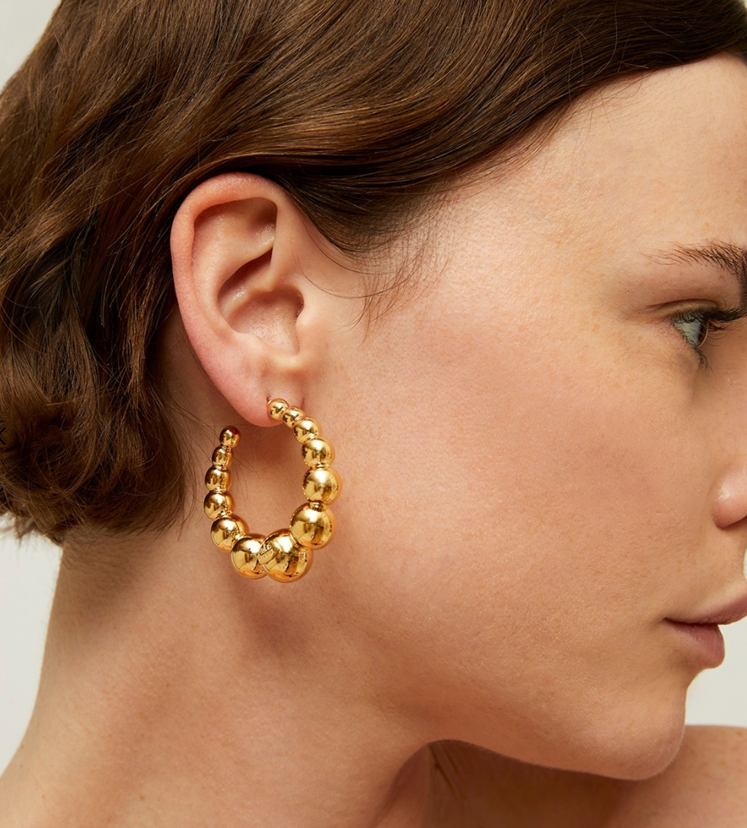 Gas Bijoux 418774 Andy Hoop Earrings Small - Gouden Dames Oorbellen - 4 CM