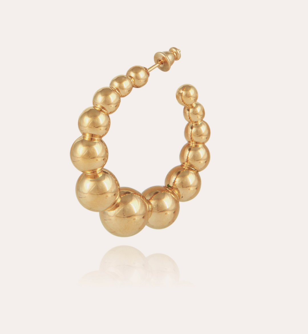 Gas Bijoux 418774 Andy Hoop Earrings Small - Gouden Dames Oorbellen - 4 CM