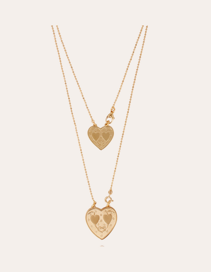 Gas Bijoux ketting 508739 - Dames Ketting - Scapulaire Gilot - Goud - 2 x 41,5 CM