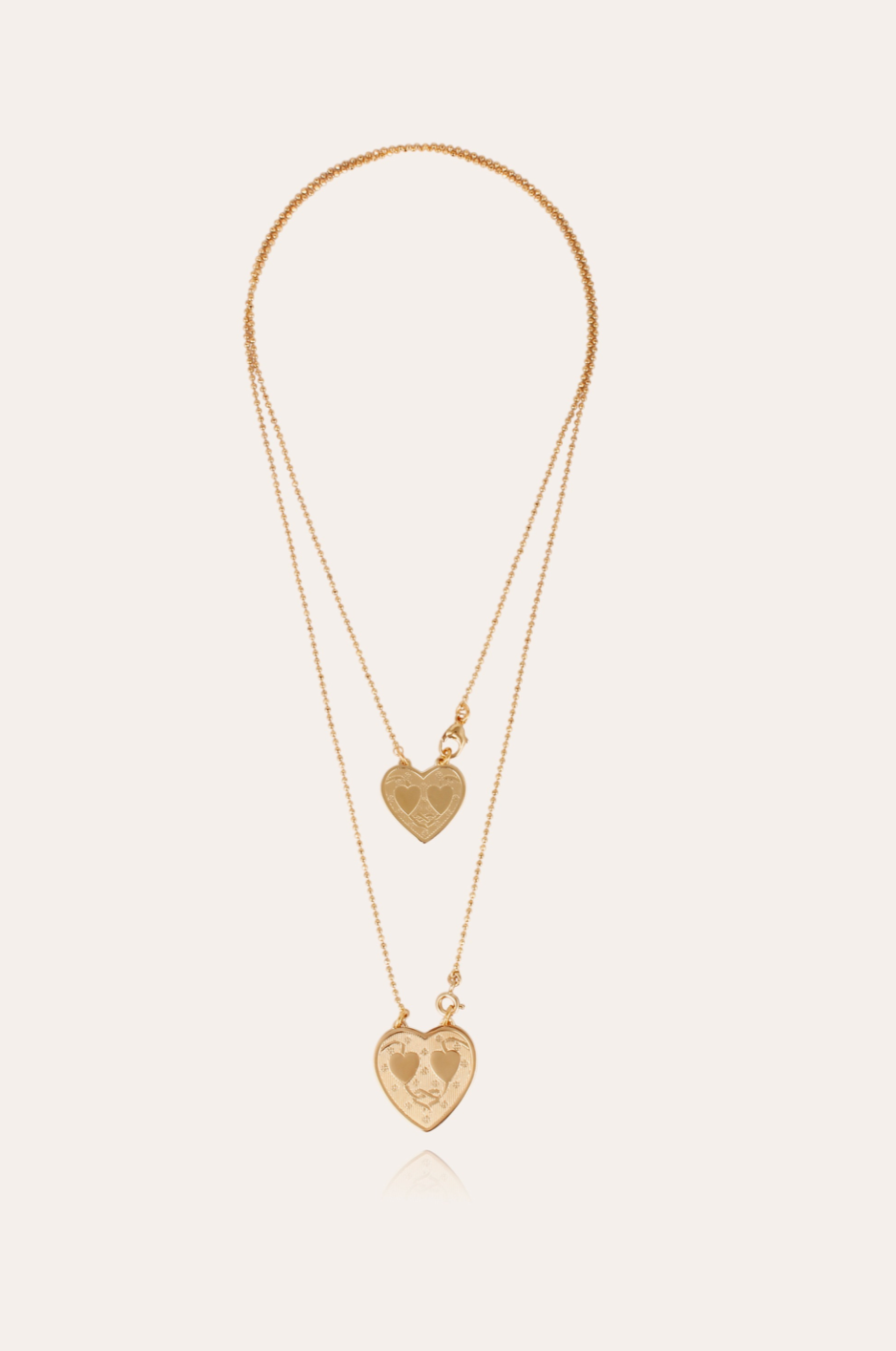 Gas Bijoux ketting 508739 - Dames Ketting - Scapulaire Gilot - Goud - 2 x 41,5 CM