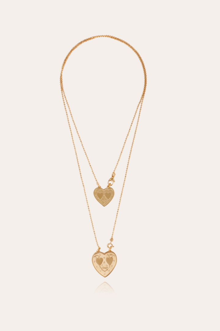 Gas Bijoux ketting 508739 - Dames Ketting - Scapulaire Gilot - Goud - 2 x 41,5 CM