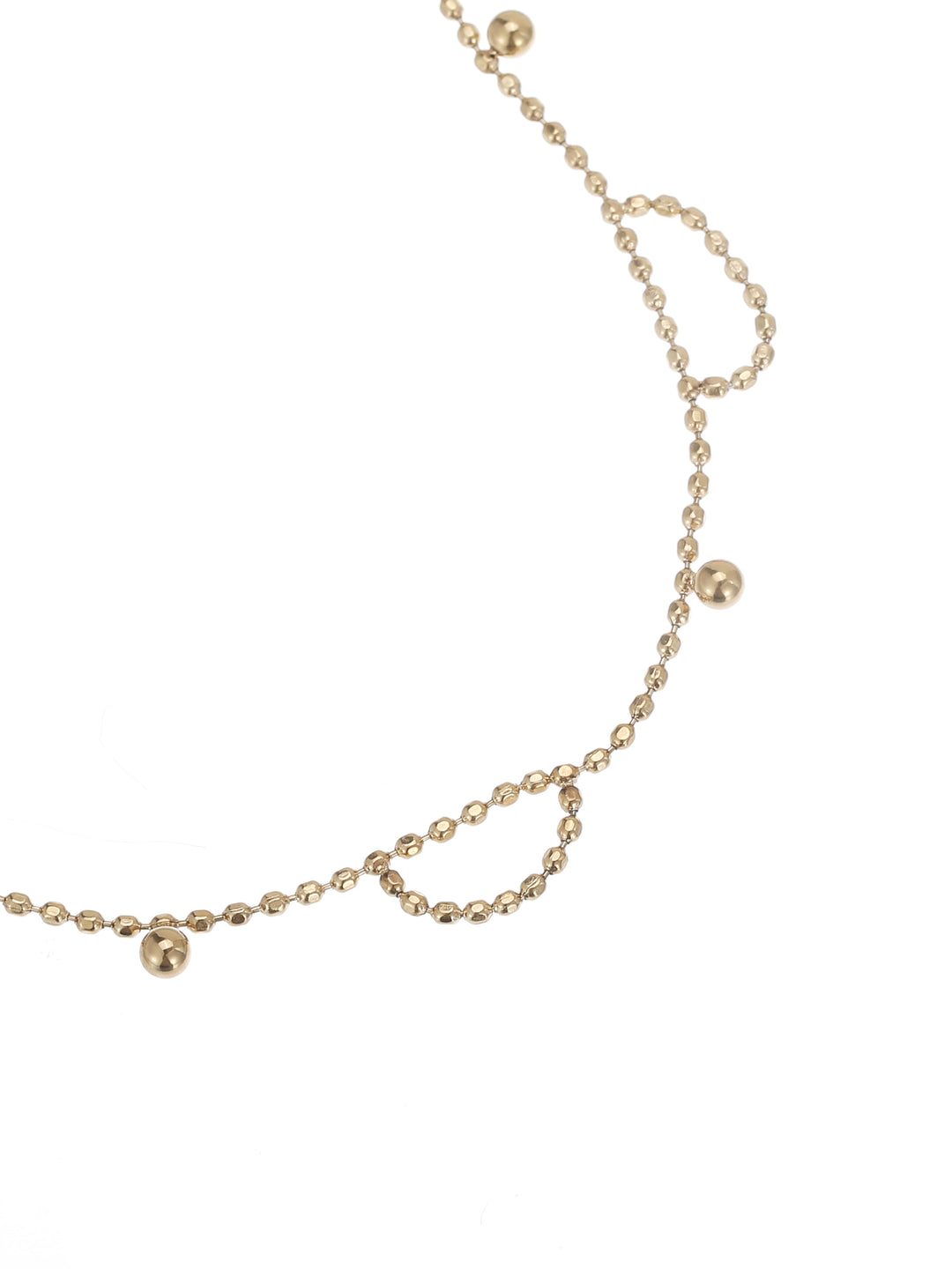 Rose & Camellia Enkelbandje 906951 - Anklet Mini Dots - Goud - 22 + 5 cm