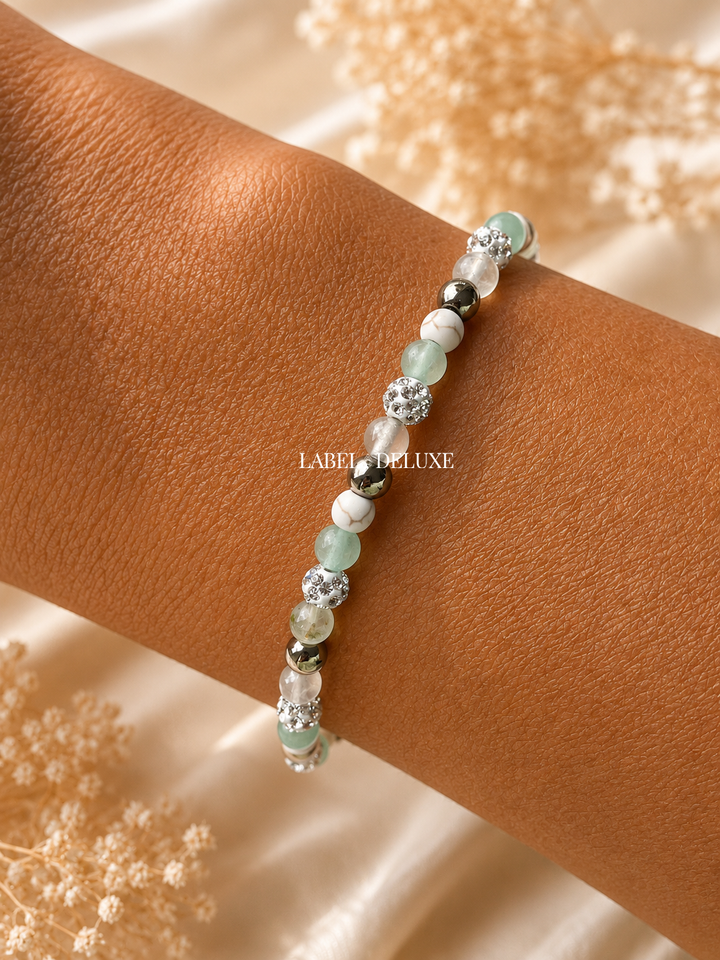 Karma Jewelry Bracelet 667788 /84596EL Kralen Armband Dames - Spiral Oakly Apple - Meerkleurig - 4 MM - 18 cm