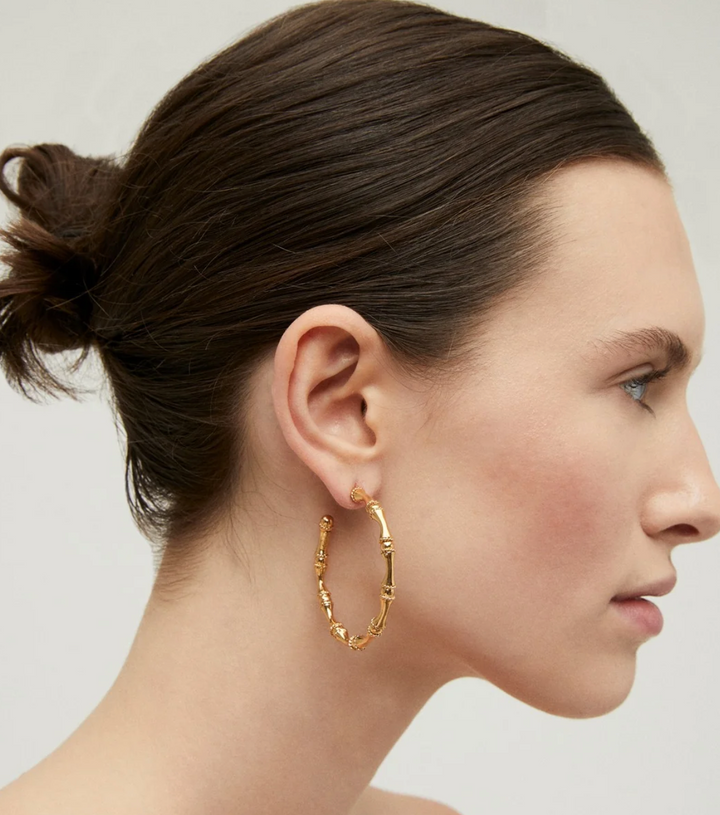 Bambou Hoop 714699 - Dames Oorbellen - Goud