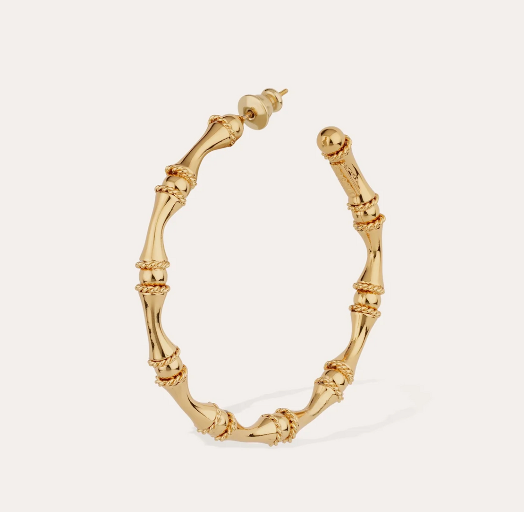 Bambou Hoop 714699 - Dames Oorbellen - Goud