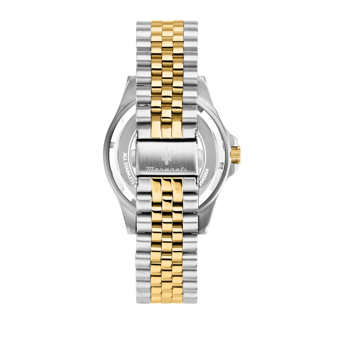 Maserati Sfida watch R8853140009 - Chronograaf Herenhorloge - 44mm - Zilver/Goud/Zwart