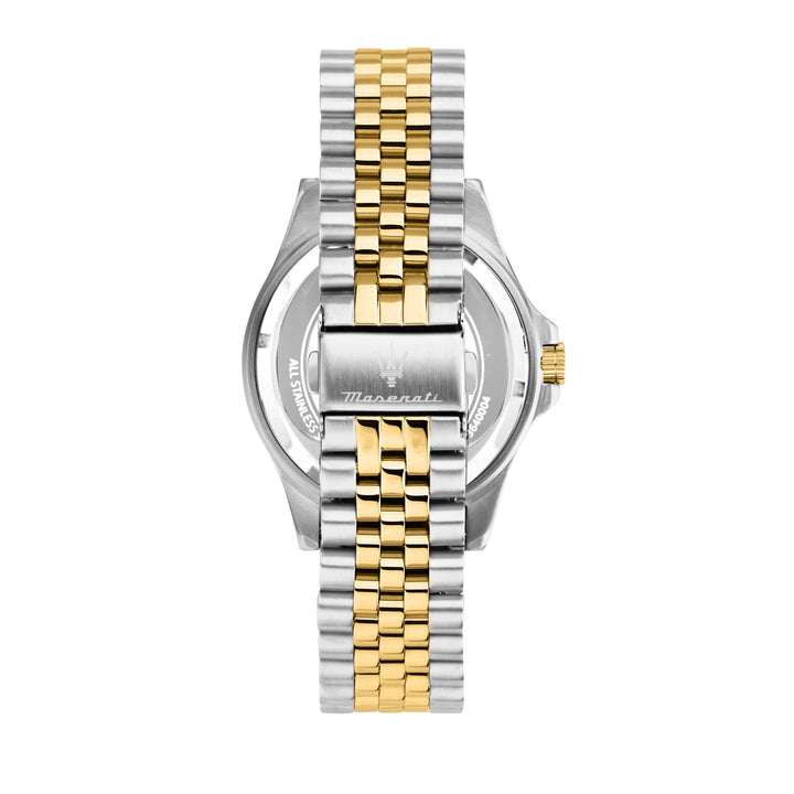 Maserati Sfida watch R8853140009 - Chronograaf Herenhorloge - 44mm - Zilver/Goud/Zwart