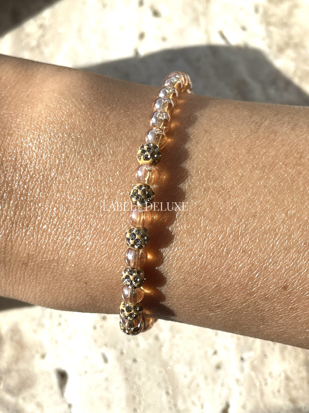Karma Jewelry bracelet 84059EL - Dames Armband - Spiral Golden Brown - XXS - goud - 18 CM