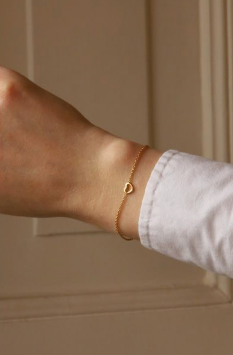 Karma Jewelry 94130 - Bracelet Mom open heart- Sterling Zilveren Damesarmband - 14K Gouden Plating - Goud kleurig - 16 + 3 CM