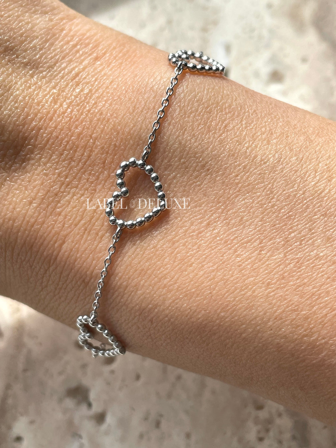 Karma Jewelry 94151S Bracelet Open Heart - Sterling zilveren Damesarmband - 16 + 3 CM