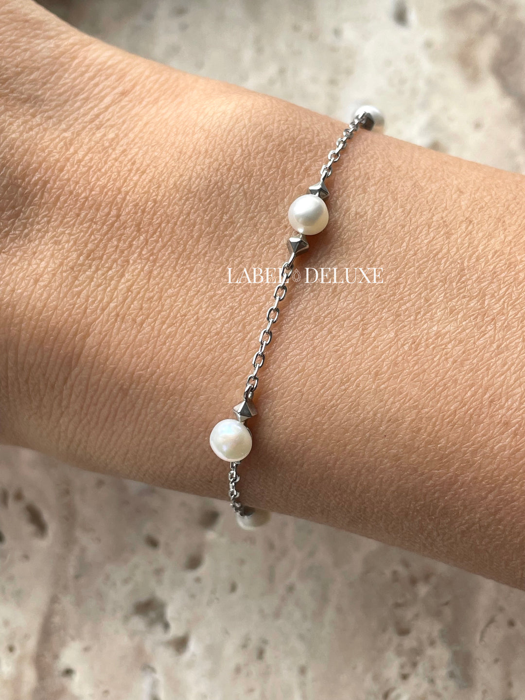 Karma Jewelry 94164S Bracelet Leni Pearls - Sterling Zilveren Damesarmband - 16 + 3 CM