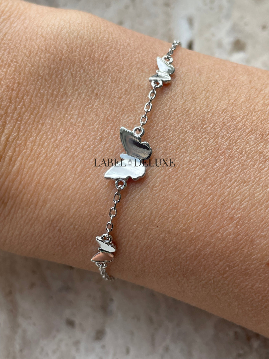 Karma Jewelry 94170S Bracelet Fone Butterfly - Zilveren Damesarmband - 16 + 3 CM