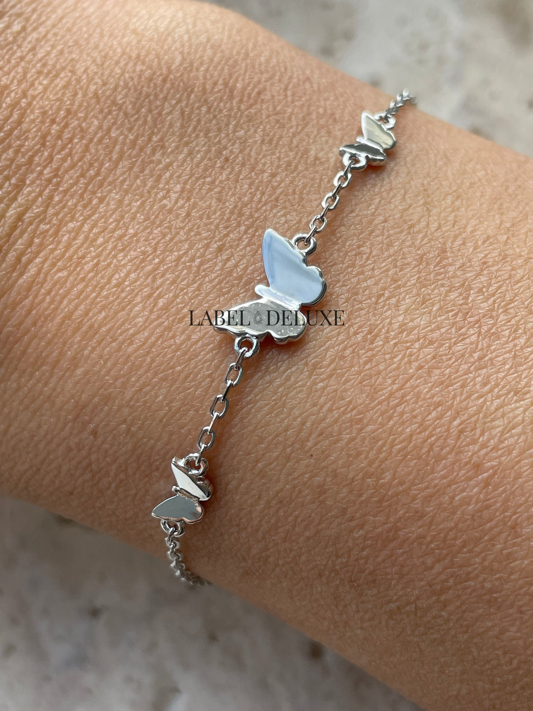 Karma Jewelry 94170S Bracelet Fone Butterfly - Zilveren Damesarmband - 16 + 3 CM