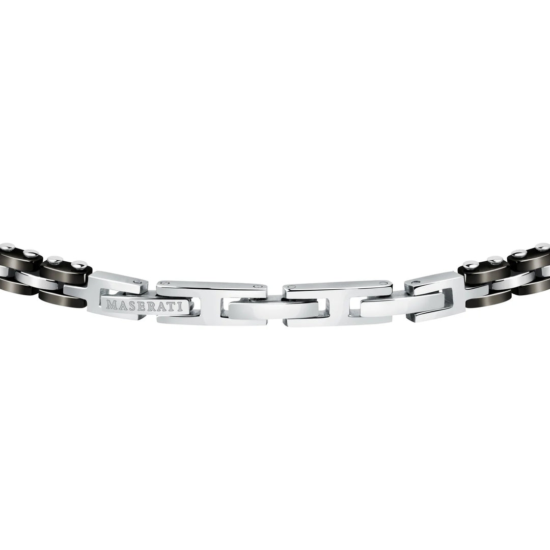 Maserati Iconic JM420ATI02 - Heren Armband - Keramiek - Zwart - 21 cm