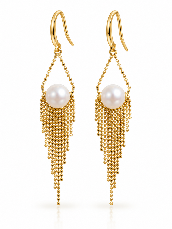 Fantasy Pearls HP oorbellen LDLEARpearlGO -oorbellen - Goud