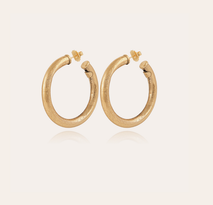 Gas Bijoux Earrings 174548 - Dames Oorbellen - Maoro hoops earrings - Goud - 5,5 cm