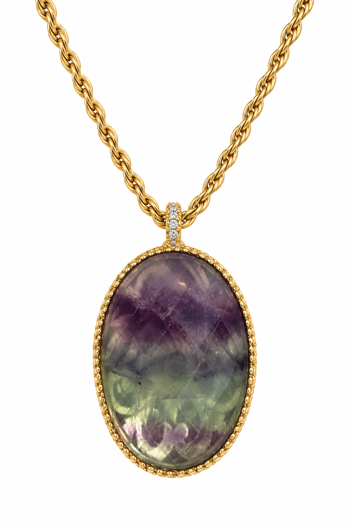 Fluorite HP LDLNECfluo -  Ketting - Goud