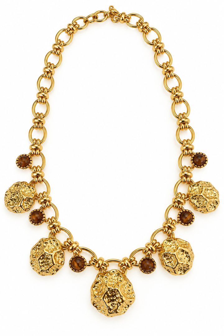 Eye of the Tiger LDLNECKtiger - Ketting - Tijgeroog - Goud