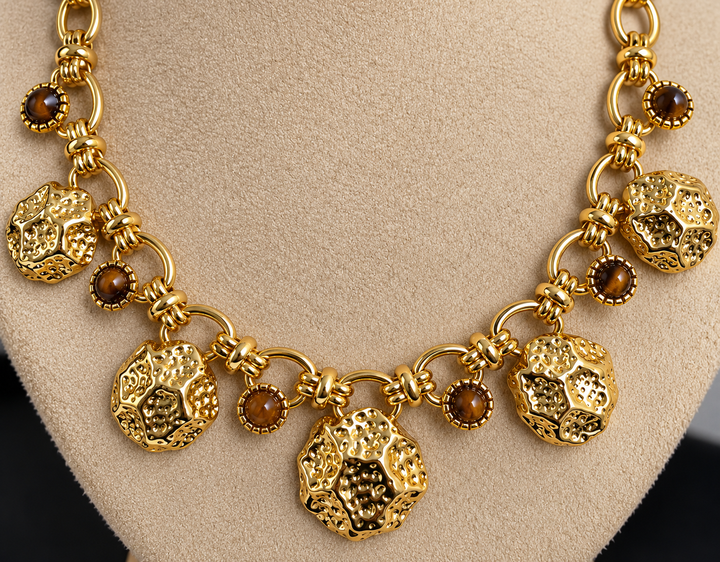 Eye of the Tiger LDLNECKtiger - Ketting - Tijgeroog - Goud