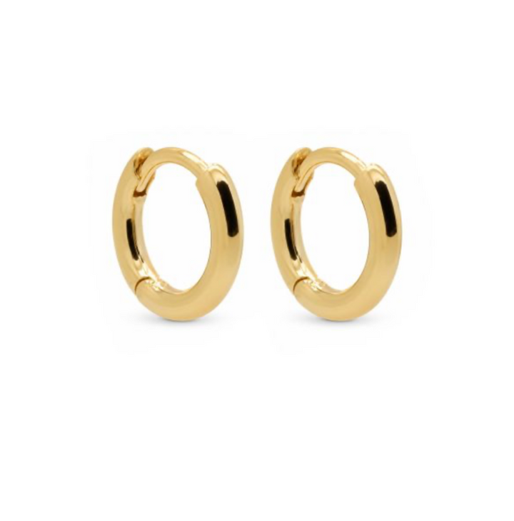 Plain Hinged Hoops Hely H416GP - Dames Oorbellen - Goud