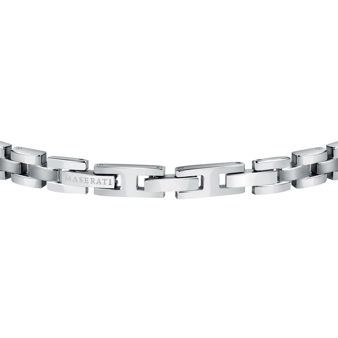 Maserati Diamonds JM221ATY04 - Heren Armband - Roestvrijstaal - Zilverkleurig - Diamant