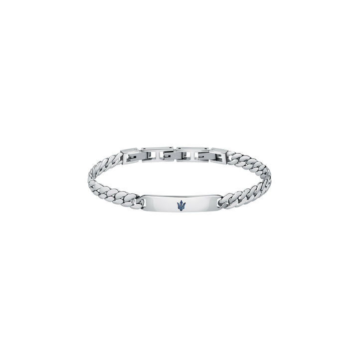Maserati Iconic JM222AVD05 Heren Armband - Zilverkleurig en Blauw