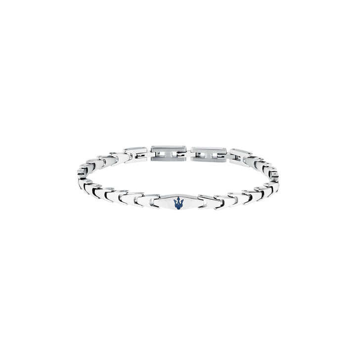 Iconic JM225AVD85 Heren Armband - Zilverkleurig en Blauw