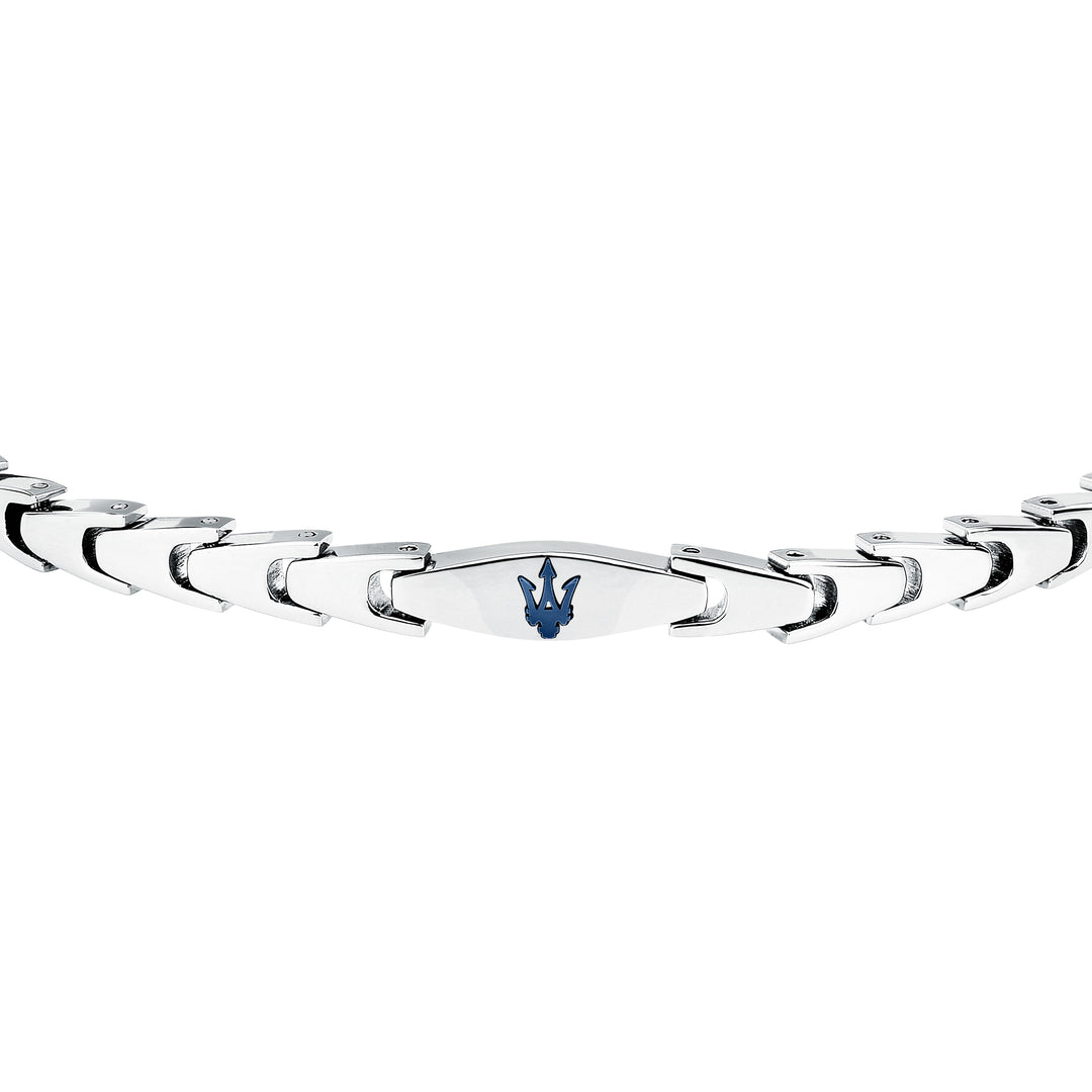Iconic JM225AVD85 Heren Armband - Zilverkleurig en Blauw