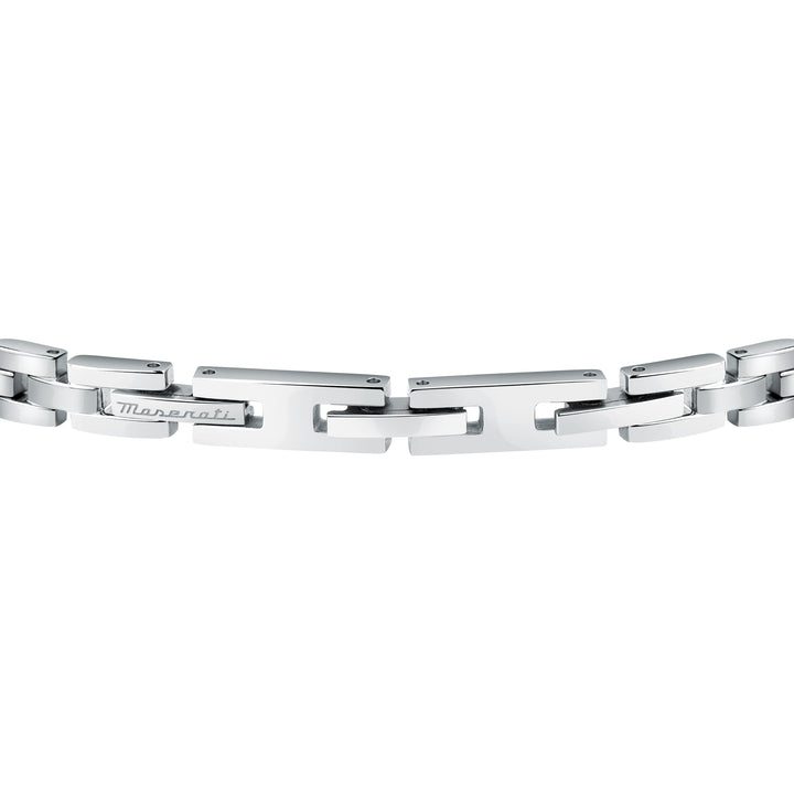 Maserati Iconic JM324AVD55 - Heren Armband - Roestvrijstaal - Zilverkleurig Goudkleurig - 21.5 cm