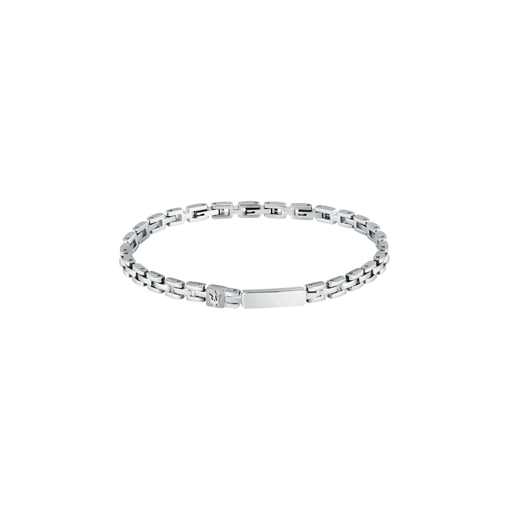 Maserati Iconic JM324AVD57 - Heren Armband - Roestvrijstaal - Zilverkleurig - 21.5 cm