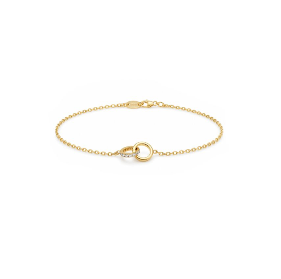 Karma Jewelry 94173GP - Armband Jazzy Double Circle - Goud - 15 + 3 cm