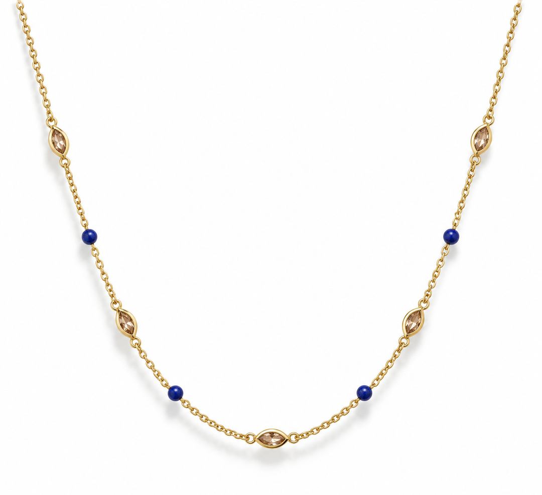 Jolly T310GP_SB - Ketting - Blauw Champagne - Goud