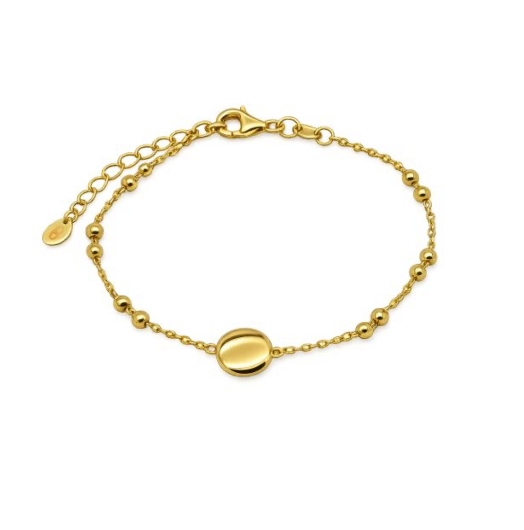 Karma Jewelry bracelet 94182GP - Dames Armband - Mira Dotty Disc - Goud - 16+3 cm