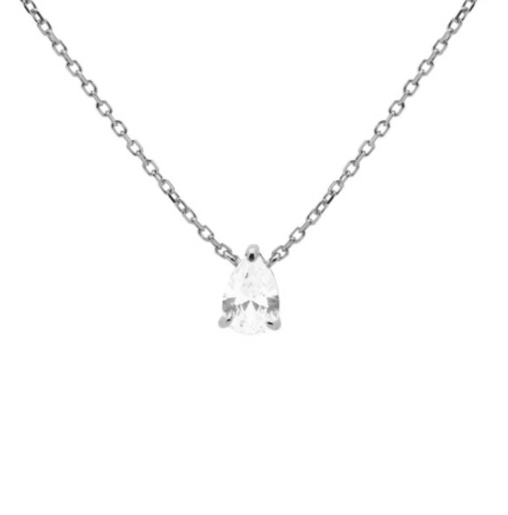 Karma Jewelry T304S - Dames Ketting - Julia - Sterling Zilver - Zirkonia - 38/45 CM