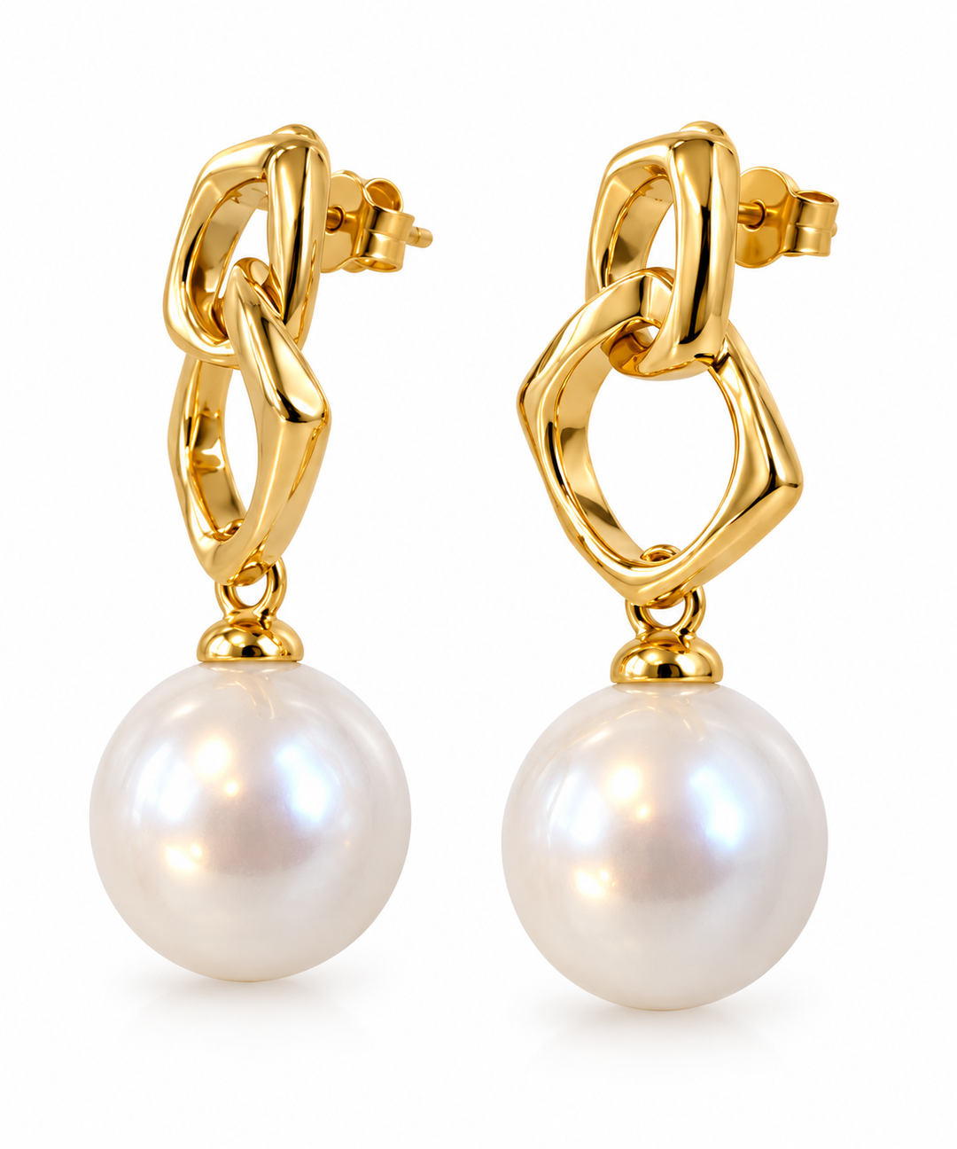 Label Deluxe Collection oorstekers LDLGO2034120PAR - Symii - Goud - 2,0 cm