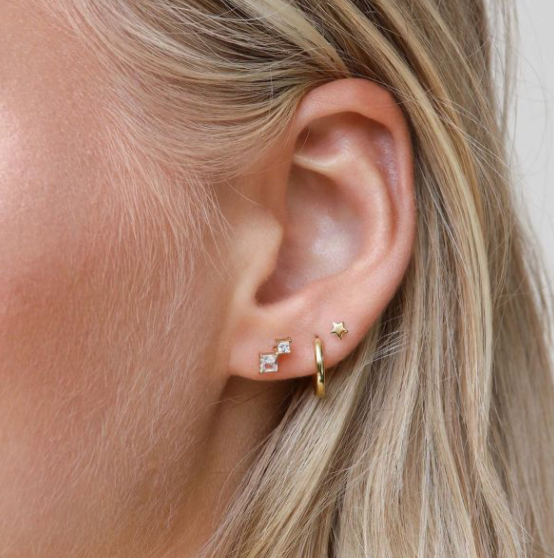 Karma Jewelry oorbellen M1516 - Dames Oorbellen - Symbols Mini Star - Goud