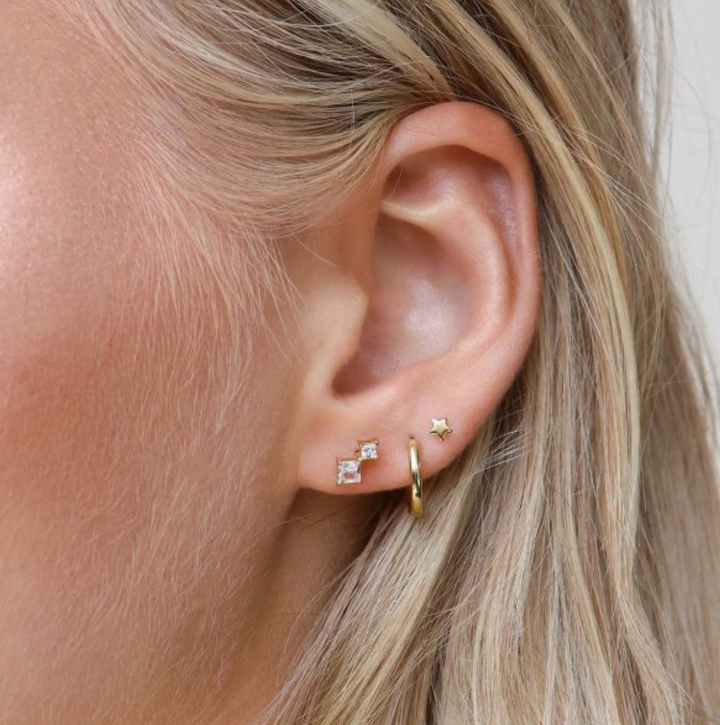 Karma Jewelry oorbellen M1516 - Dames Oorbellen - Symbols Mini Star - Goud