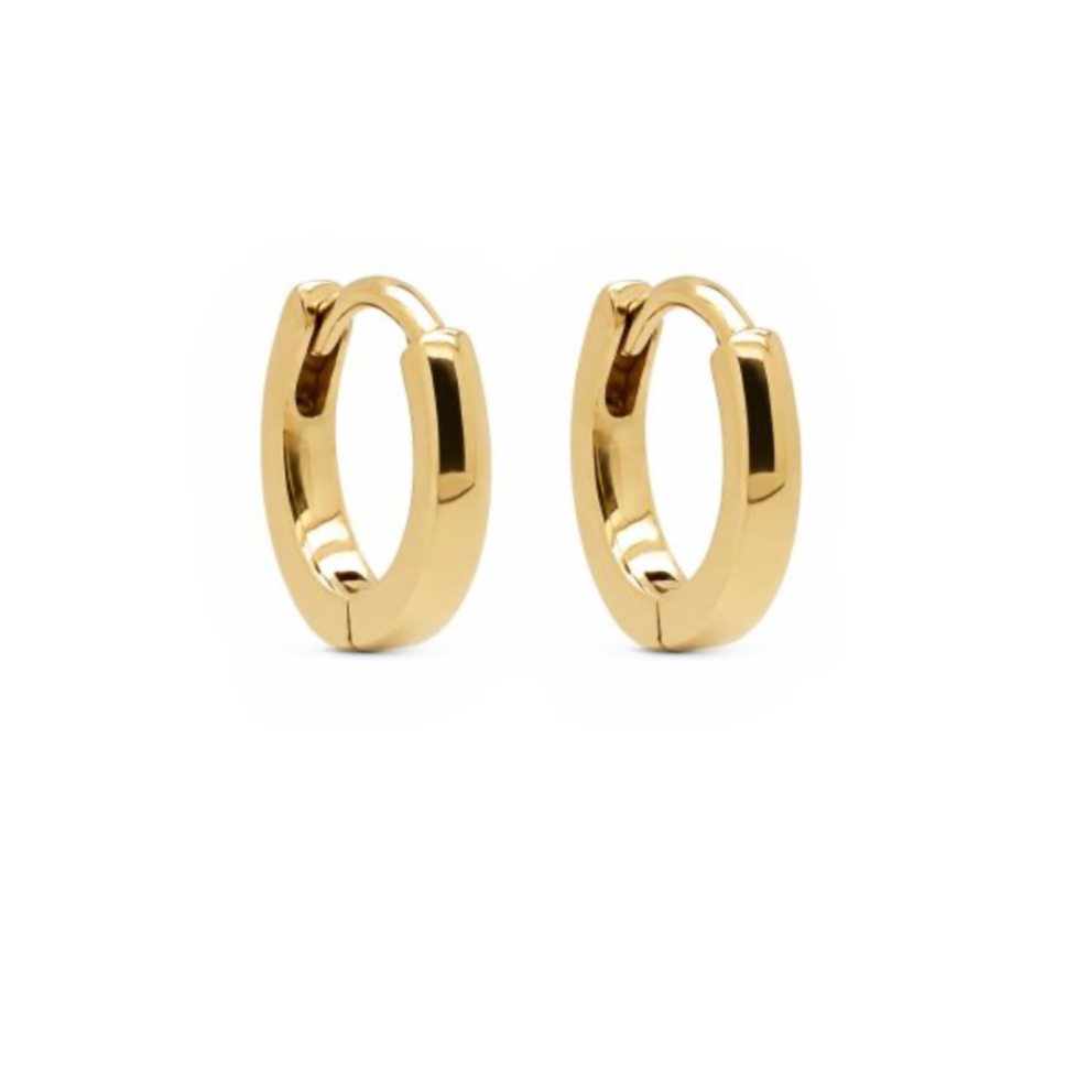 Plain Hinged Hoops Mini M3170GP - Dames Oorbellen - Goud