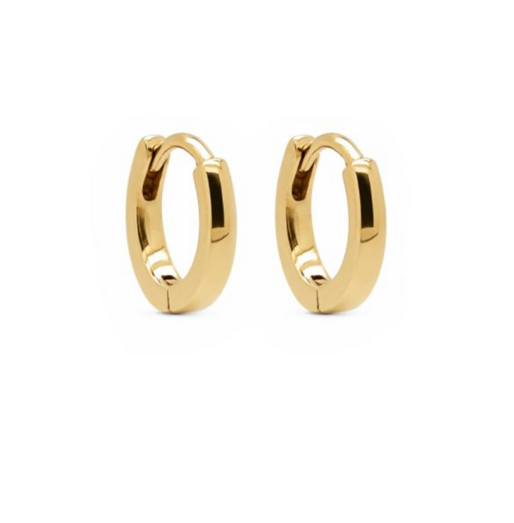 Plain Hinged Hoops Mini M3170GP - Dames Oorbellen - Goud