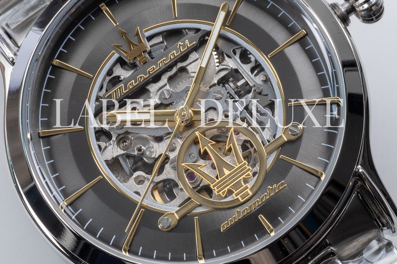 Maserati Epoca watch R8823118015 - Automatisch Herenhorloge - 42 mm - Zwart/Goud