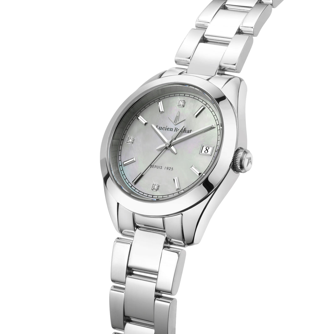 Lucien Rochat watch Madame R0453114501 - Quartz Dameshorloge - 32mm - Zilver Mother of Pearl