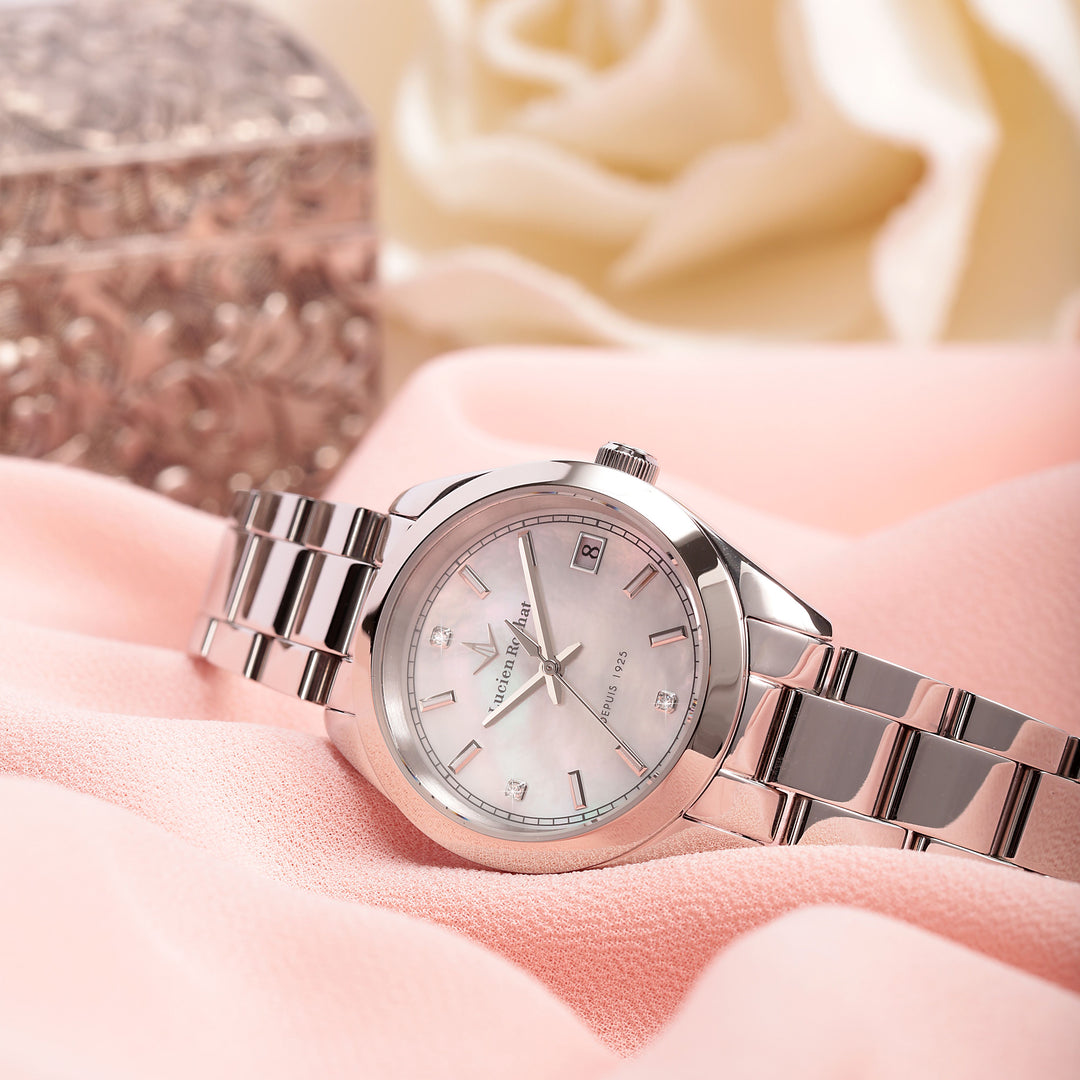 Lucien Rochat watch Madame R0453114501 - Quartz Dameshorloge - 32mm - Zilver Mother of Pearl