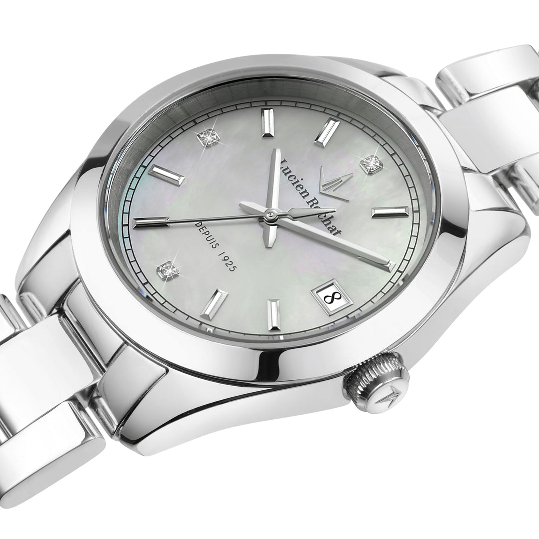 Lucien Rochat watch Madame R0453114501 - Quartz Dameshorloge - 32mm - Zilver Mother of Pearl